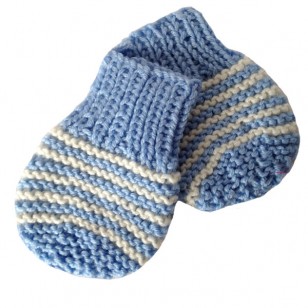 Newborn Knitted Set,Blue, 0/6 months
