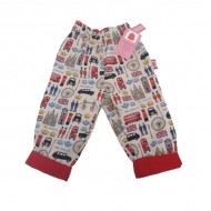 London Print Reversible Trousers